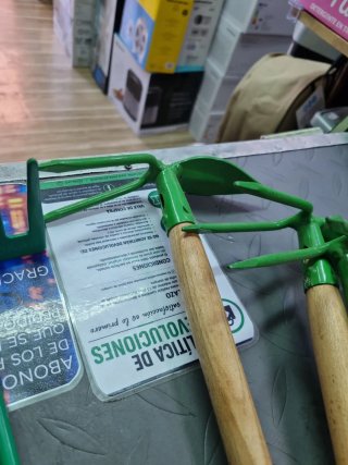 Set Mini Herramientas Jardinería Madera
