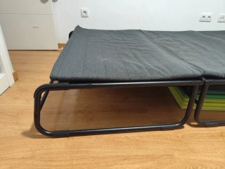 Sofá Cama Ikea Gris y Negro
