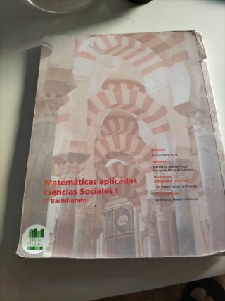 Libro de matemáticas 1 bachillerato