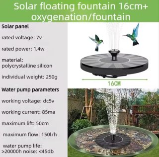 Fuente Solar para Jardín