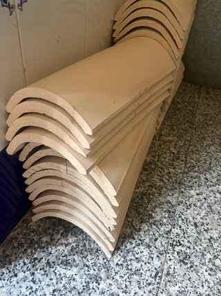 Tejas de barro nuevas