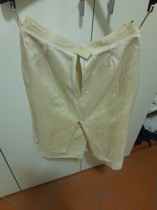 Gonna lino Fellini beige 44/46