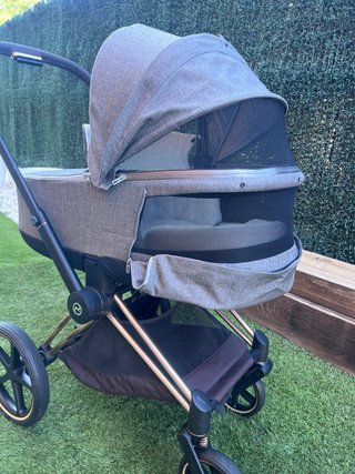 Cybex Priam Rosegold Capazo + Silla Paseo