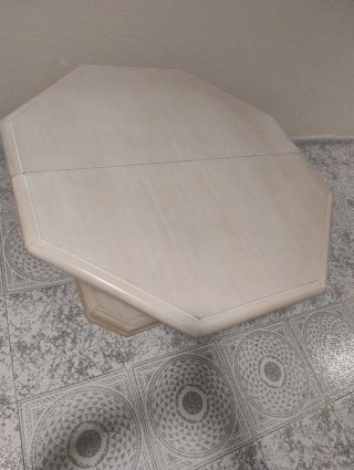Mesa de comedor extensible octogonal