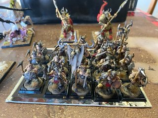 Ejército Guerreros del Caos Warhammer Pintado