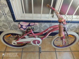 Bicicleta infantil rosa