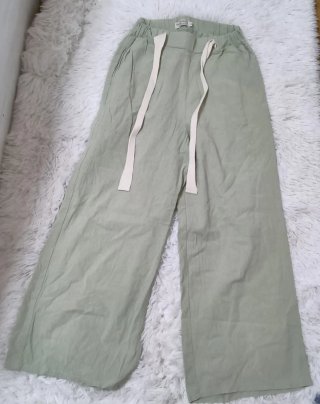 Pantalones anchos verde