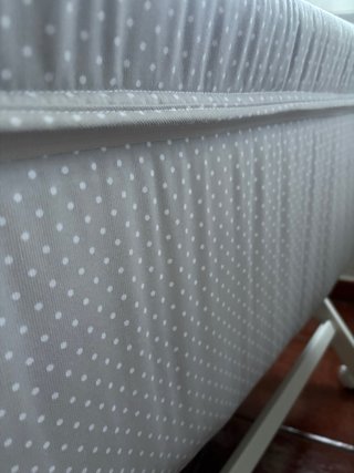 Minicuna blanco y gris