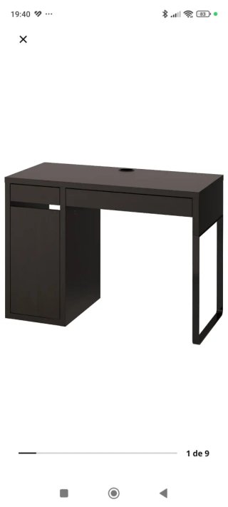 Escritorio IKEA MICKE Negro