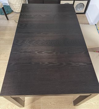 Mesa Extensible Ikea Negra 140x80