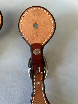 Correas de Espuelas de Cuero Bordada