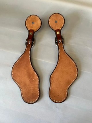 Correas de Espuelas de Cuero Bordada