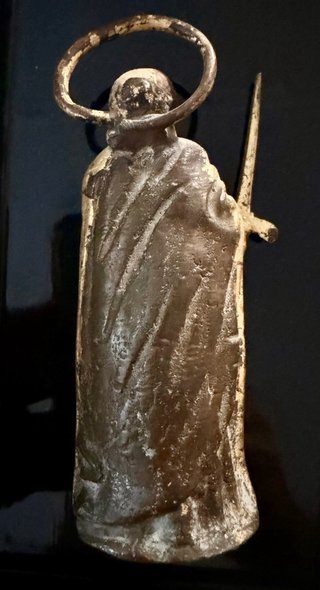 Santa Bárbara Bronce Dorado S. XVIII