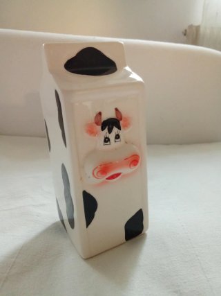 Portautensili Bricco Latte Vintage Ceramica