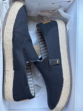 Mocasines/Alpargatas Negro y Beige