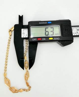 Pulsera Eslabones de oro de 18k, 4.52 g, 22 cm.