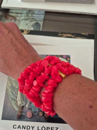 Pulsera Bimba y Lola Roja y Dorada