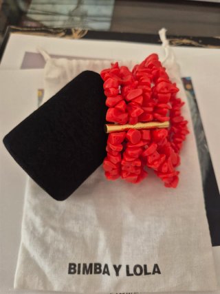 Pulsera Bimba y Lola Roja y Dorada