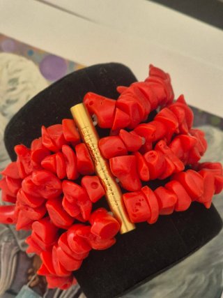 Pulsera Bimba y Lola Roja y Dorada