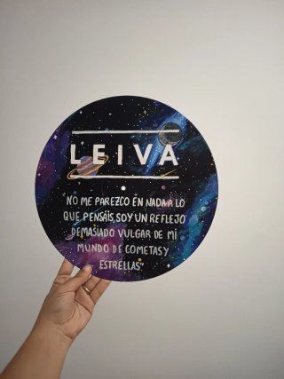 Vinilo Leiva pintado a mano