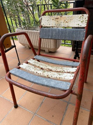 Pareja de sillas de terraza vintage