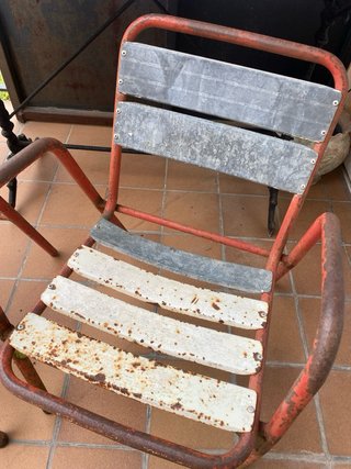 Pareja de sillas de terraza vintage