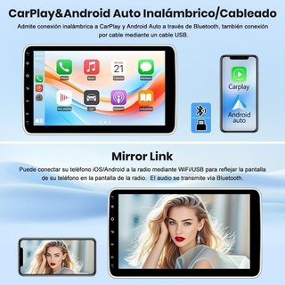 Radio coche 1DIN Android 10 pulg NUEVO
