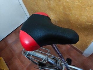 Bicicleta plegable plateada