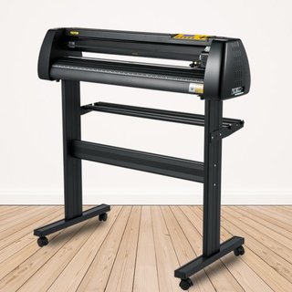 Macchina da taglio per vinile, plotter da 34 pollici con alimentazione carta, regolabile in forza e velocità, kit per la produzione di segnali compatibile con W...