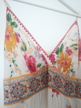 Vestido largo floral boho de tirantes