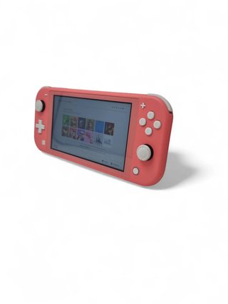 CONSOLA NINTENDO SWITCH LITE ROSA + CARGADOR + CAJA