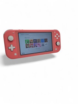CONSOLA NINTENDO SWITCH LITE ROSA + CARGADOR + CAJA
