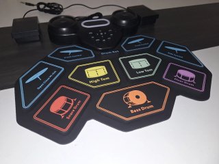Batería Electrónica Portátil con Baquetas