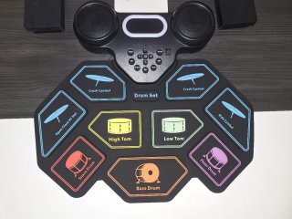 Batería Electrónica Portátil con Baquetas