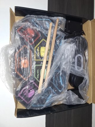 Batería Electrónica Portátil con Baquetas