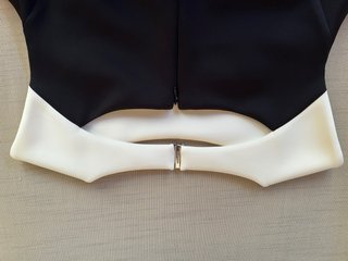 Vestido negro y blanco