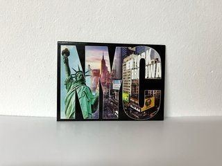 Lote imán Nueva York y llavero Mickey