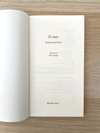 El oasis Xavier-Laurent Petit novela juvenil