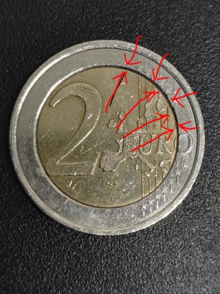 2 Euros Portugal 2002 Con Errores