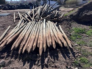 Postes de madera para cercas
