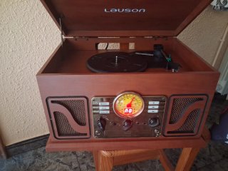 Tocadiscos Lauson CL606 Marrón y Dorado