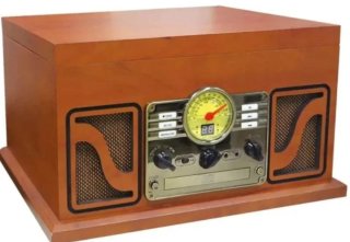 Tocadiscos Lauson CL606 Marrón y Dorado