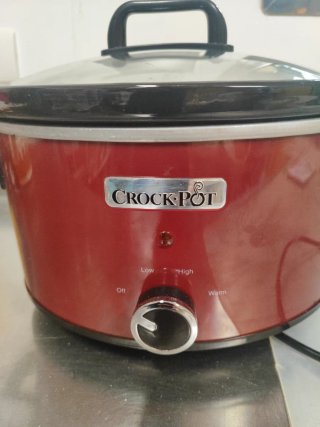 Olla de cocción lenta Crock-Pot roja 3.5L