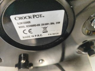 Olla de cocción lenta Crock-Pot roja 3.5L