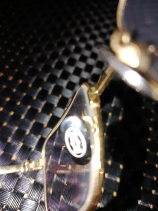 Montura Gafas Cartier Titanio Dorado/Plateado