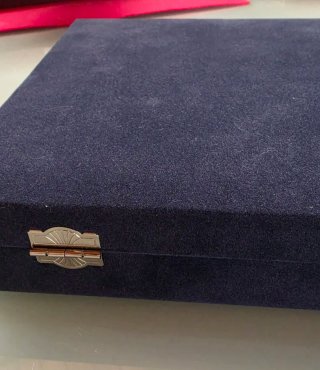 Estuche azul para onzas y monedas