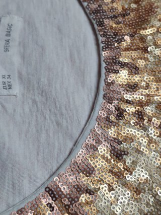 Camiseta Sfera con lentejuelas