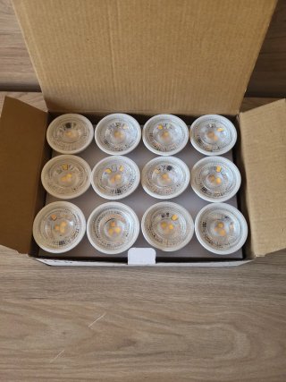 Bombillas LED Foco GU10 Blanco Cálido 8W (12 Unida