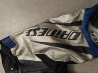 Traje Moto Dainese Plata/Negro/Azul