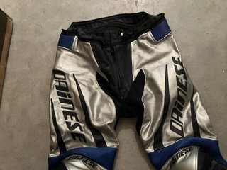 Traje Moto Dainese Plata/Negro/Azul
